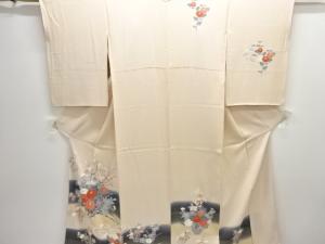 花車模様刺繍訪問着